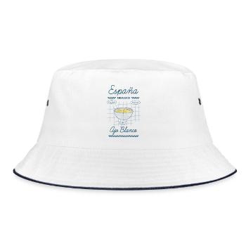 Weißer Knoblauch - Bucket Hat - Weiß/Navy - Vorne