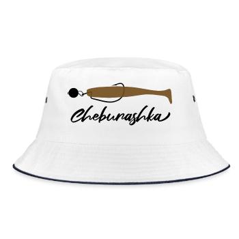 Cheburashka - Chebu Rig & Finesse Art - Bucket Hat - Weiß/Navy - Vorne