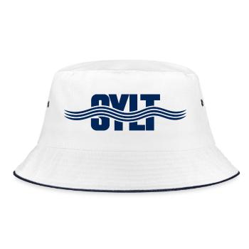SYLT – Wind, Weite, Wellen - Bucket Hat - Weiß/Navy - Vorne