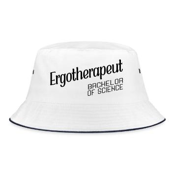 Ergotherapeut Bachelor of Science - Bucket Hat - Weiß/Navy - Vorne