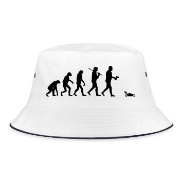 RC-Entwicklung - Bucket Hat - Weiß/Navy - Vorne