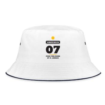Ardechois 07 Forever and Ever T-Shirt ... - Bucket Hat - Weiß/Navy - Vorne