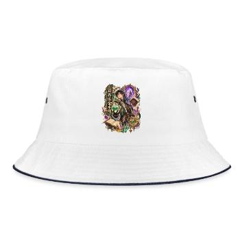 Anderewelt Alchemist Magier - Bucket Hat - Weiß/Navy - Vorne