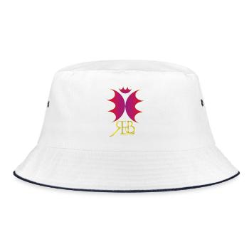 EBR Oversized Logo Gradient - Bucket Hat - Weiß/Navy - Vorne