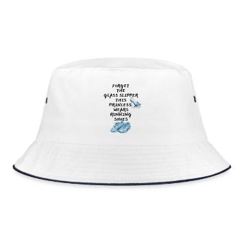 Forget the glass slipper - Princess Runner - Bucket Hat - Weiß/Navy - Vorne