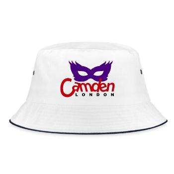 Maskerade Urban Camden - Bucket Hat - Weiß/Navy - Vorne