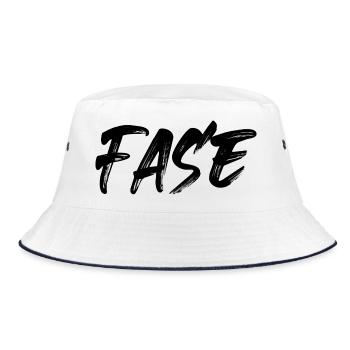 Fase - Bucket Hat - Weiß/Navy - Vorne