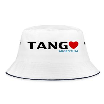 Tango - Bucket Hat - Weiß/Navy - Vorne