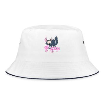 Nicht heute! - Bucket Hat - Weiß/Navy - Vorne