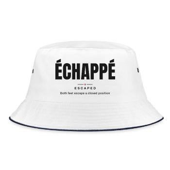 Entkommen | Wahrer Ballettwortschatz - Bucket Hat - Weiß/Navy - Vorne