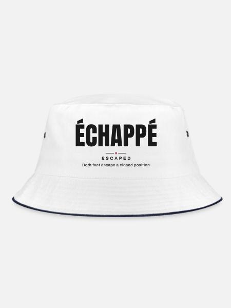 Entkommen | Wahrer Ballettwortschatz - Bucket Hat - Weiß/Navy