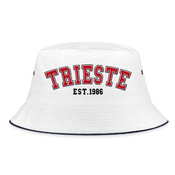 Triest, gegründet 1986 – Geburtstag - Bucket Hat - Weiß/Navy - Vorne