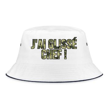 Die Siebte Kompanie, die 7. Kompanie - Bucket Hat - Weiß/Navy - Vorne