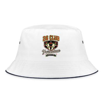 Darts Shirt, 26 Club, You're Welcome  - Bucket Hat - Weiß/Navy - Vorne