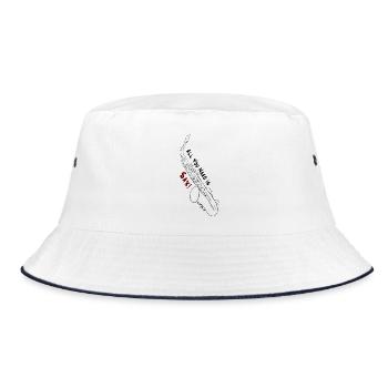 All You need is Sax! - Bucket Hat - Weiß/Navy - Vorne