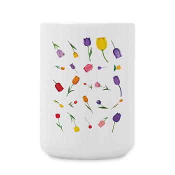 Frühling - Große Tasse 440 ml - Weiß - Vorne