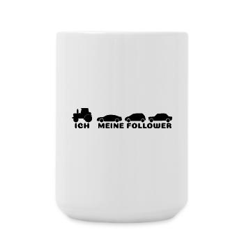 Ich meine Follower  - Große Tasse 440 ml - Weiß - Vorne