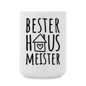Bester Hausmeister - Große Tasse 440 ml - Weiß - Vorne