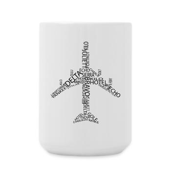 Aircraft B747 - Large Mug 440 ml - white - Front