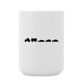 Semi-remorques Fermier Fermier - Grande tasse 440 ml - blanc - Devant