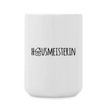Hausmeisterin - Große Tasse 440 ml - Weiß - Vorne