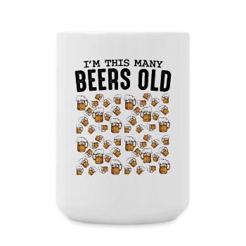 Bierkrüge Muster Kollektion Geburtstag 50 - Große Tasse 440 ml - Weiß - Vorne