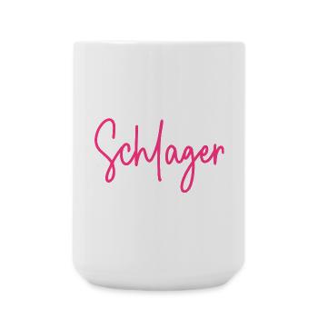 Team Schlager - Große Tasse 440 ml - Weiß - Vorne