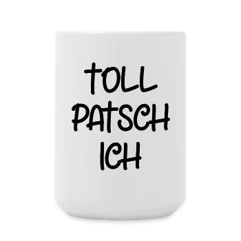Tollpatsch Ich tollpatschig lustig tollpatschich - Große Tasse 440 ml - Weiß - Vorne