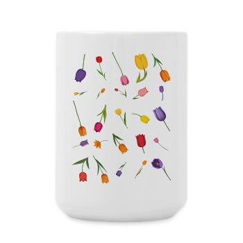 Fleur - Grande tasse 440 ml - blanc - Devant
