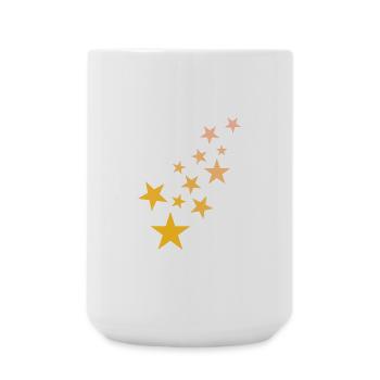Étoile motif astérisque ciel étoilé - Grande tasse 440 ml - blanc - Devant