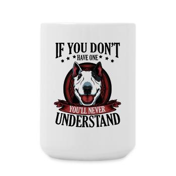 Bull Terrier - Große Tasse 440 ml - Weiß - Vorne
