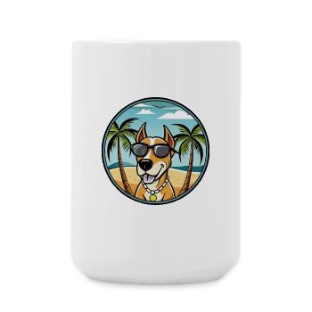 Transsilvanischer Windhund Rasse Cartoon Sonnenbrille - Große Tasse 440 ml - Weiß - Vorne