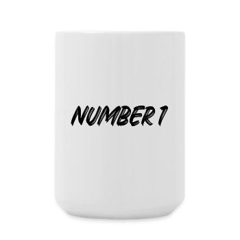 Number 1 - one - first - first - 1 - number 1 - Large Mug 440 ml - white - Front