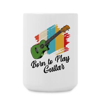 guitare - Grande tasse 440 ml - blanc - Devant