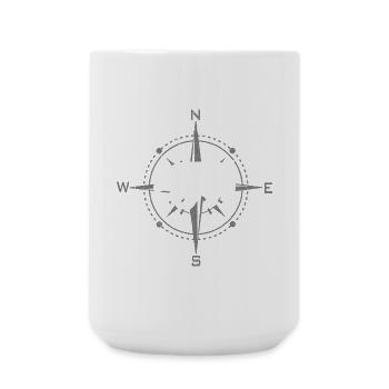Compass with polar bear | Nordland - Large Mug 440 ml - white - Front
