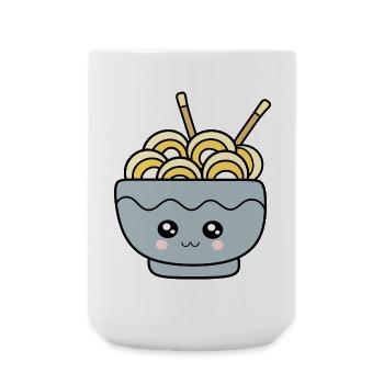 Ramen Nudeln Japan Küche - Große Tasse 440 ml - Weiß - Vorne