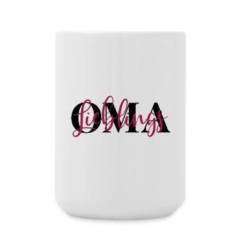 Lieblingsoma Oma - Große Tasse 440 ml - Weiß - Vorne