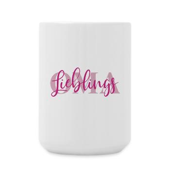 Lieblingsoma - Große Tasse 440 ml - Weiß - Vorne