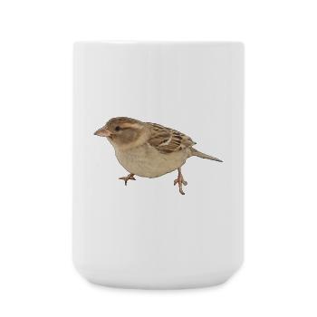 Vogel - Große Tasse 440 ml - Weiß - Vorne
