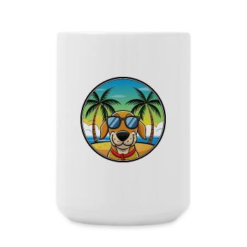 Transsilvanischer Windhund Rasse Cartoon Sonnenbrille - Große Tasse 440 ml - Weiß - Vorne