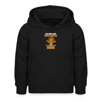 Großer Bruder Löwe - Kinder Hoodie - Schwarz - Vorne - AI Model Kid Female (0cm)