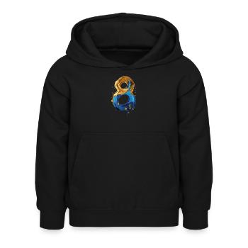 NR. 8 NUMMER 8 COOL 8. GEBURTSTAG - Kinder Hoodie - Schwarz - Vorne - AI Model Kid Female (0cm)