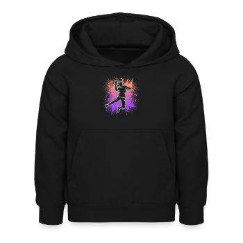 Handballerin Handballspielerin Damen Handball - Kinder Hoodie - Schwarz - Vorne - AI Model Kid Female (0cm)