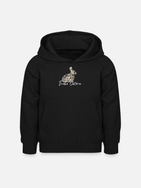 Ostern Frohe Ostern - Kinder Hoodie - Schwarz