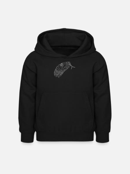 Schlange geometrisch - Kinder Hoodie - Schwarz