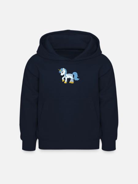 Einhorn - Kinder Hoodie - Navy