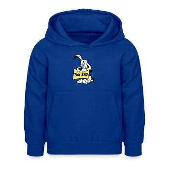 Asterix & Obelix - Idefix 'The End' - Kinder Hoodie - Royalblau - Vorne - AI Model Kid Female (0cm)