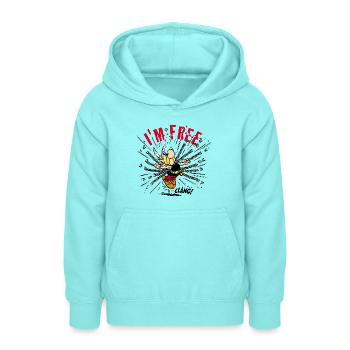 Asterix & Obelix - Asterix 'I'm Free' - Teenager Hoodie - Pfefferminze - Vorne - AI Model Teenager Male dark (155cm)