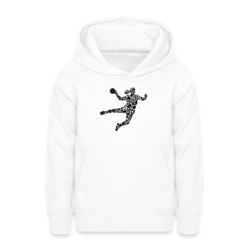 Handball Mädchen Symbole Handballspielerin - Teenager Hoodie - Weiß - Vorne - AI Model Teenager Male dark (155cm)