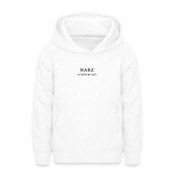 Harz Koordinaten - Teenager Hoodie - Weiß - Vorne - AI Model Teenager Male dark (155cm)